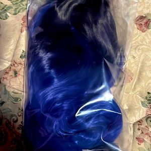 Blue cosplay wig